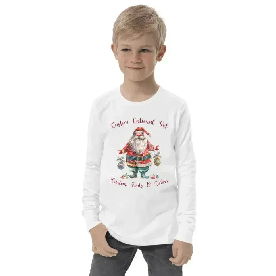 Custom Quirky Whimsical Christmas Long Sleeve T-Shirt - ARTFULANE