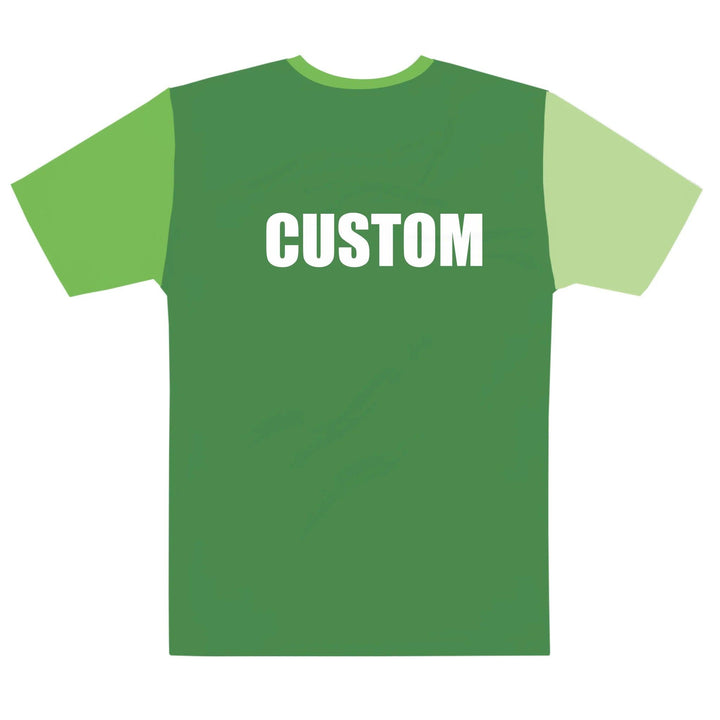 Custom Solid & Patterned Color Block T-Shirt - ARTFULANE