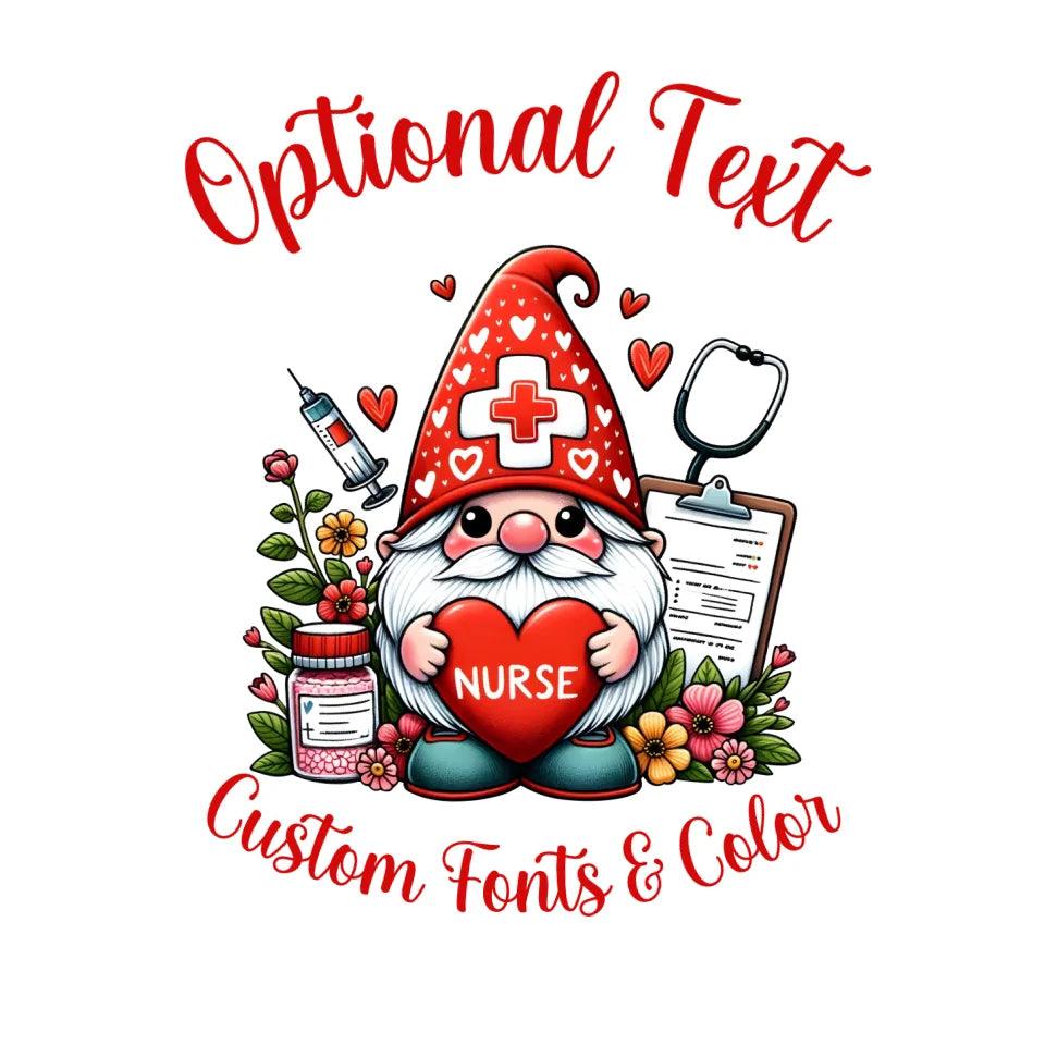Custom Valentine Nurse T-Shirt - ARTFULANE