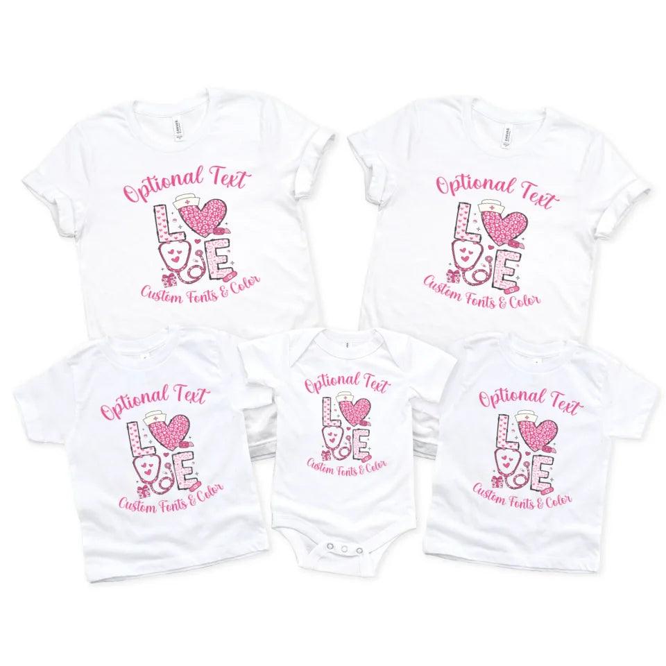 Custom Valentine Nurse T-Shirt - ARTFULANE