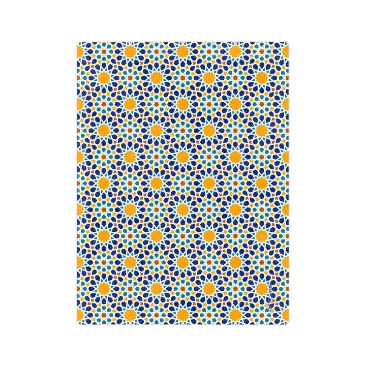 Geometric Moroccan Art Blanket - ARTFULANE