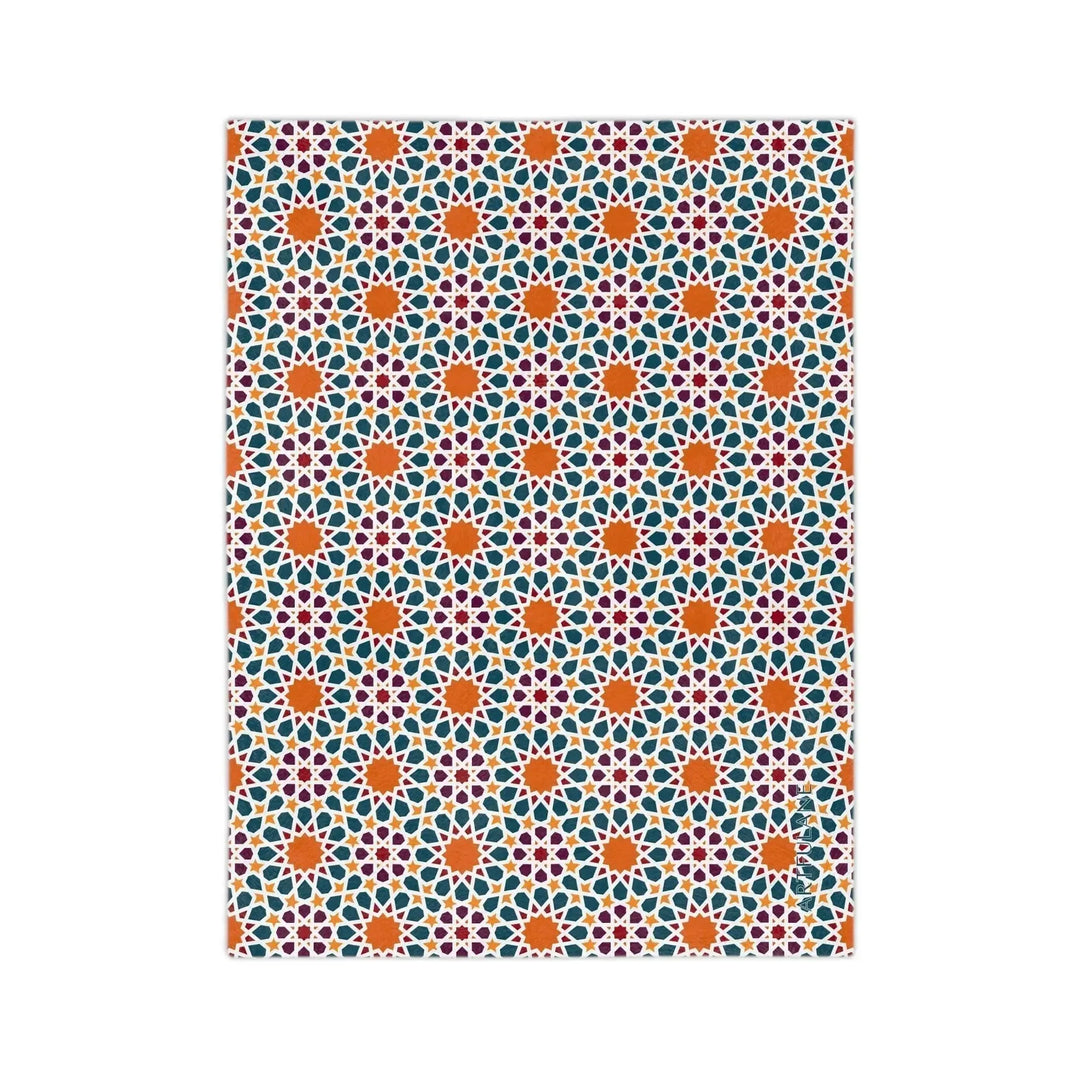 Geometric Moroccan Art Blanket - ARTFULANE