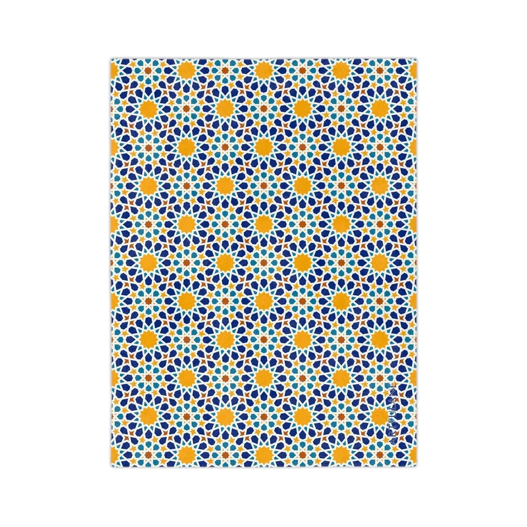 Geometric Moroccan Art Blanket - ARTFULANE