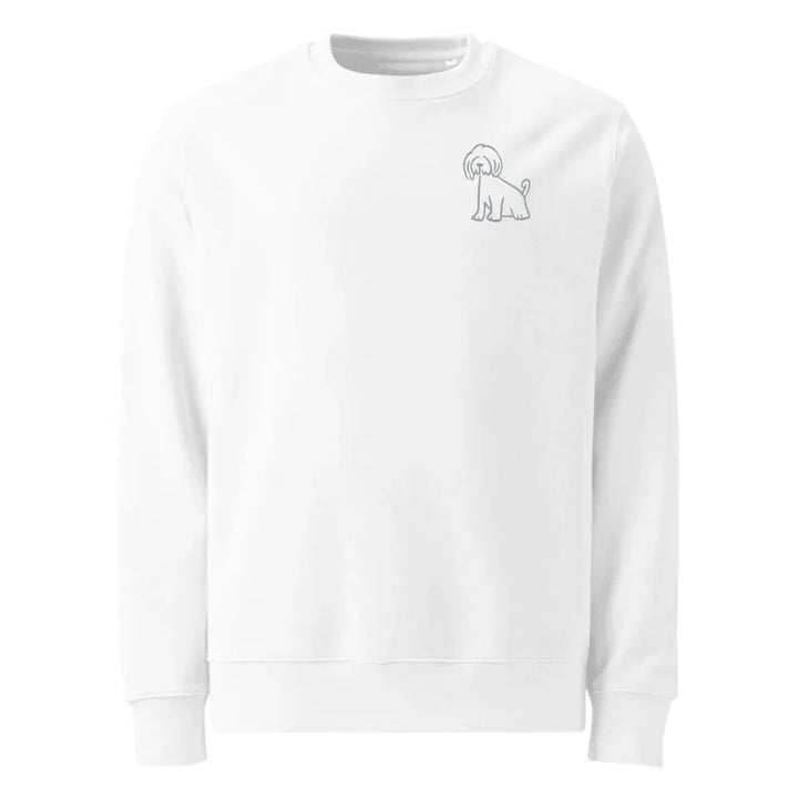Benutzerdefinierte bestickte Hund Line Art Sweatshirt und Hoodie
