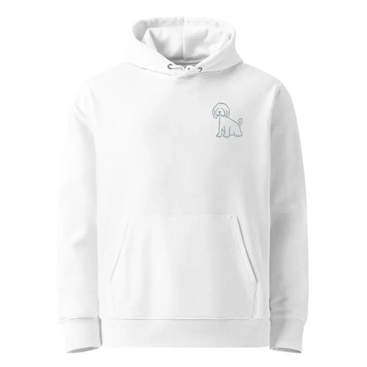 Benutzerdefinierte bestickte Hund Line Art Sweatshirt und Hoodie