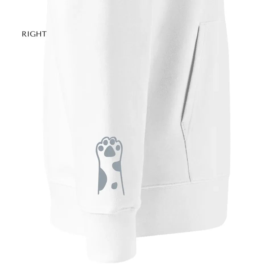 Benutzerdefinierte bestickte Katzenpfoten Sweatshirt und Hoodie