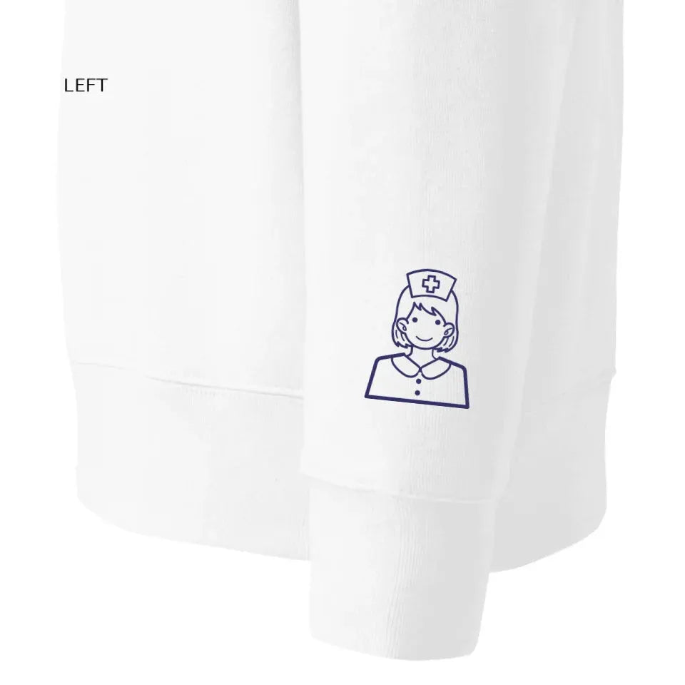 Custom Embroidered Medical Icon Line Art Hoodie & Sweatshirt