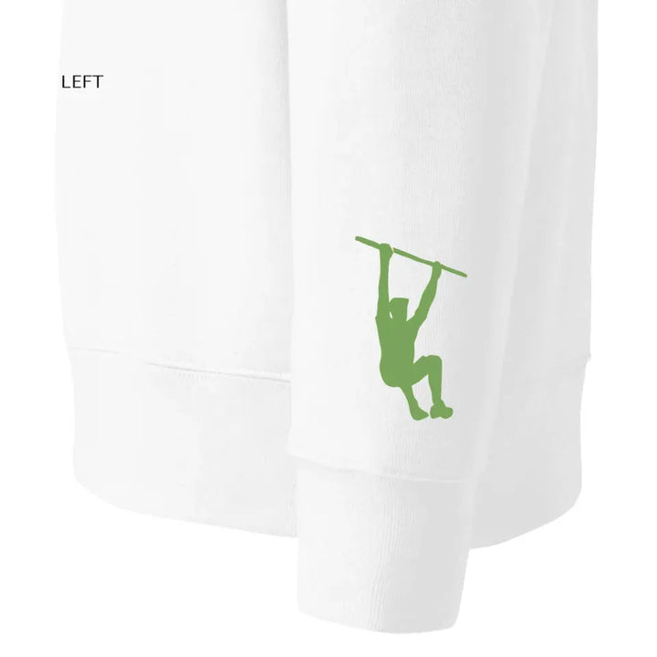 Benutzerdefinierte bestickte Fitness Silhouette Hoodie und Sweatshirt