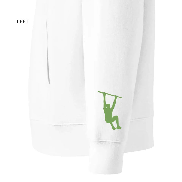 Benutzerdefinierte bestickte Fitness Silhouette Hoodie und Sweatshirt