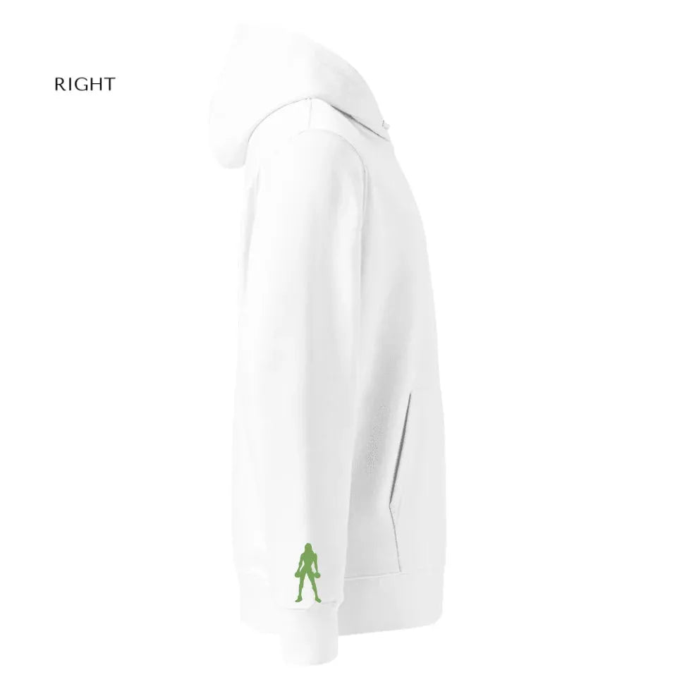 Benutzerdefinierte bestickte Fitness Silhouette Hoodie und Sweatshirt