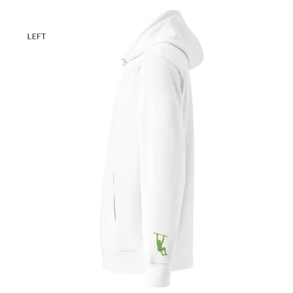 Benutzerdefinierte bestickte Fitness Silhouette Hoodie und Sweatshirt