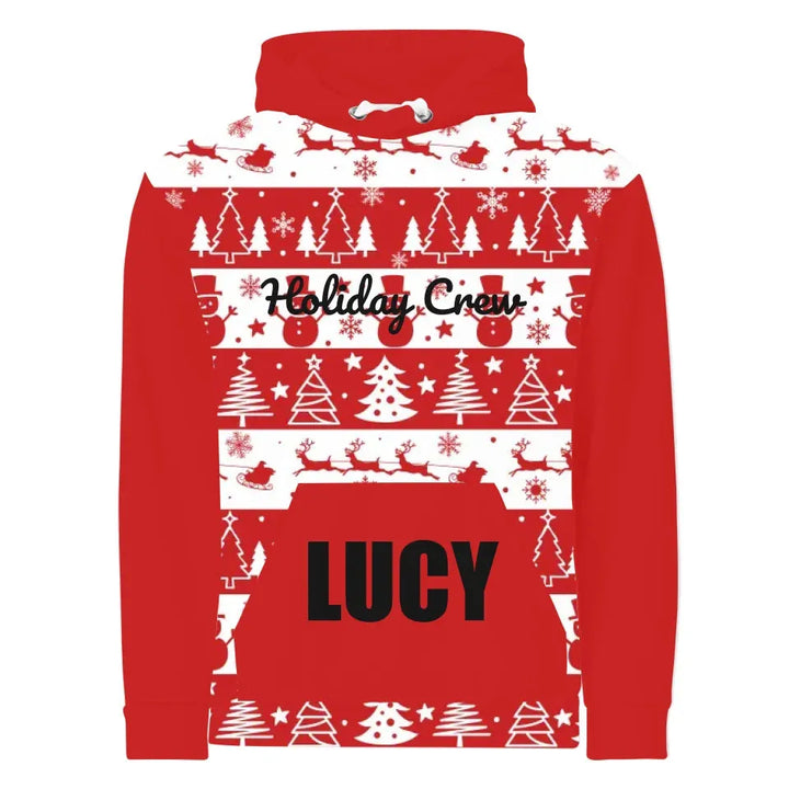 Custom Red Christmas Sweatshirt & Hoodie - ART-SWH328