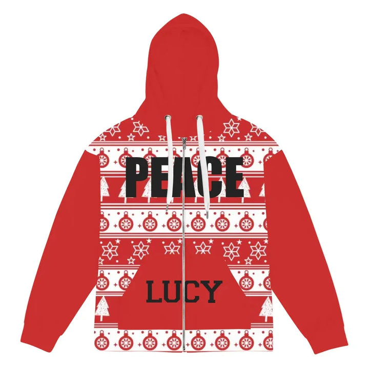 Custom Red Christmas Sweatshirt & Hoodie - ART-SWH328