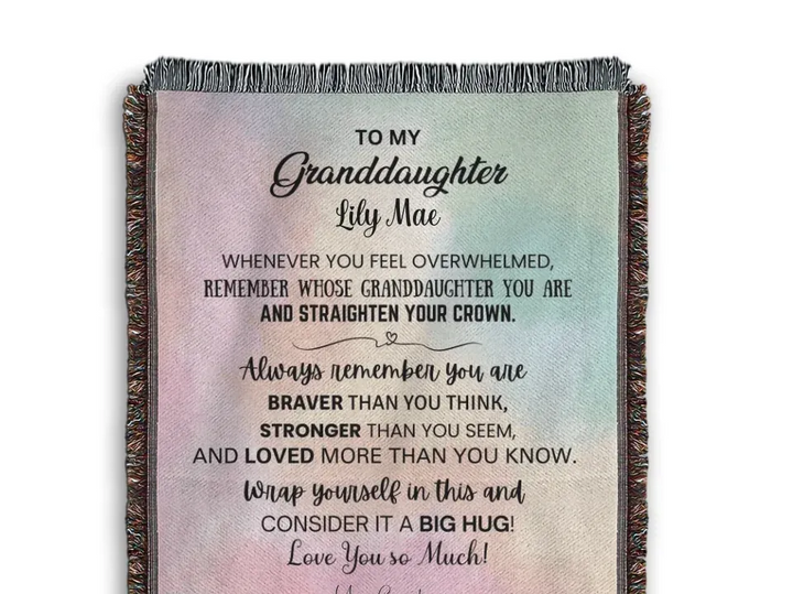 woven throw canva