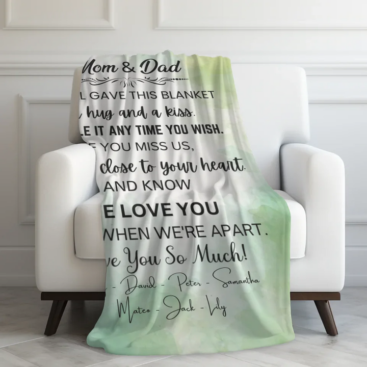 Velveteen Blanket On Couch