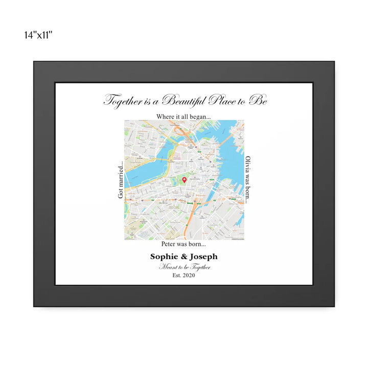 14x11 framed poster