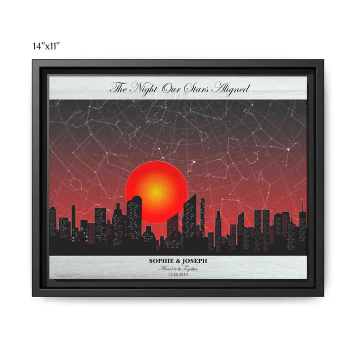 14x11 framed canvas