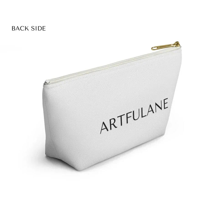 Structured Accessory Pouch w T-bottom Back Side