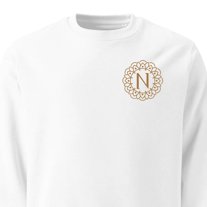 Benutzerdefinierte bestickte Mandala Monogramm Sweatshirt und Hoodie