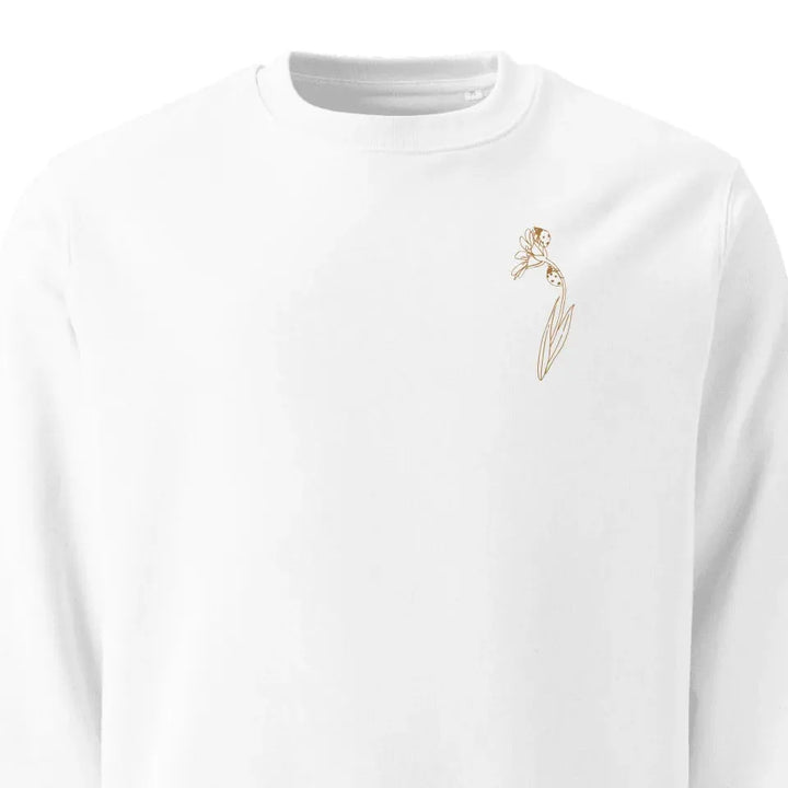 Custom Embroidered Flower Line Art Hoodie & Sweatshirt - ART-SWH300