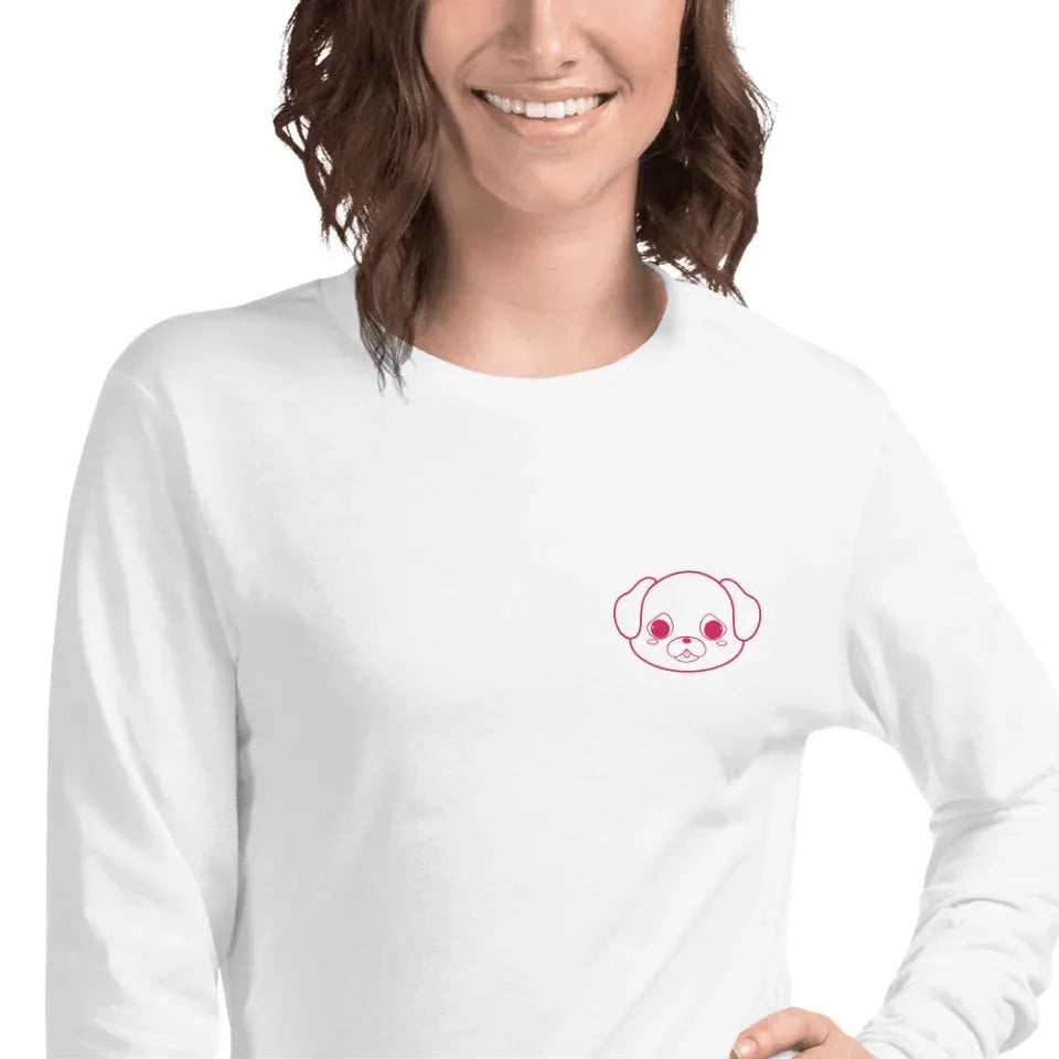 Custom Embroidered Animal Line Art T-Shirt