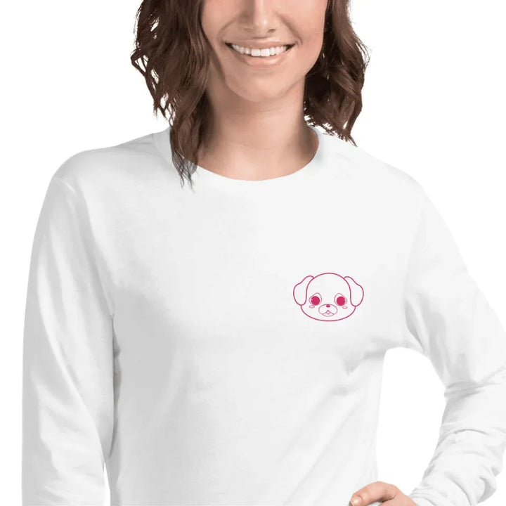 Custom Embroidered Animal Line Art T-Shirt