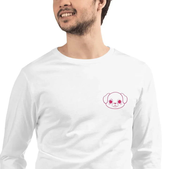 Custom Embroidered Animal Line Art T-Shirt
