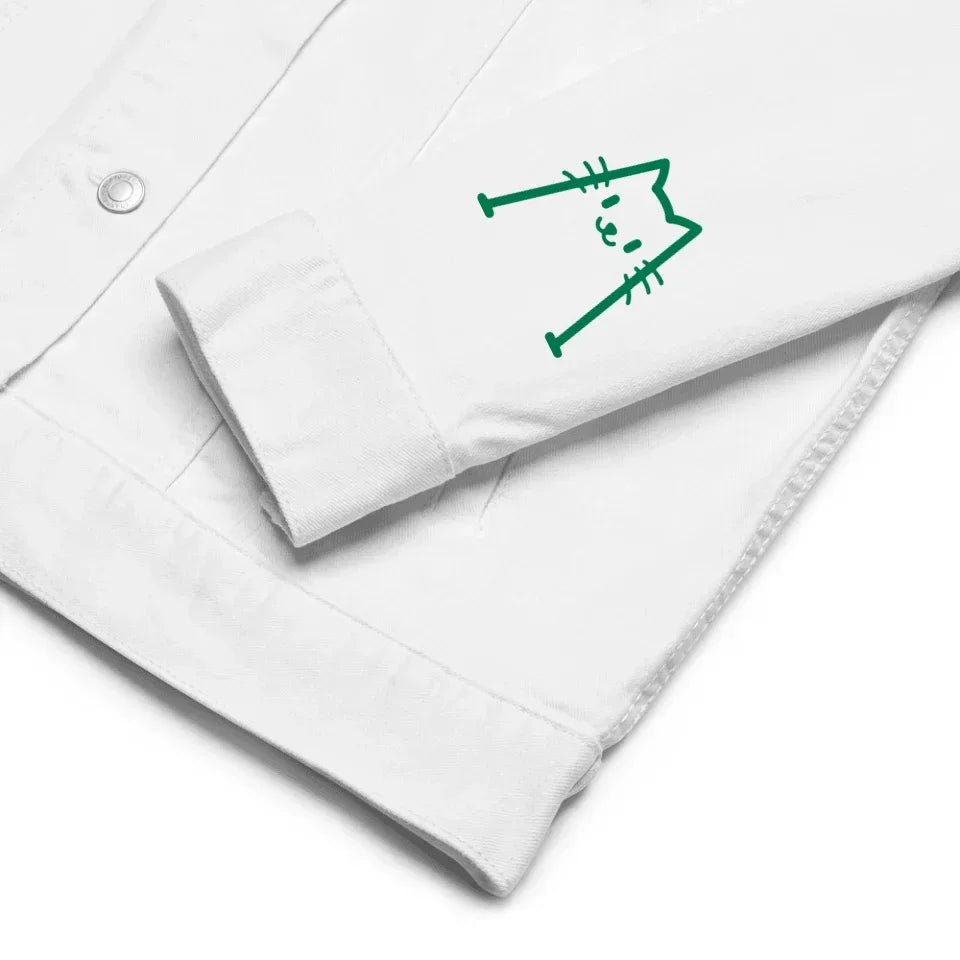 Chaqueta personalizada con inicial de gato bordada