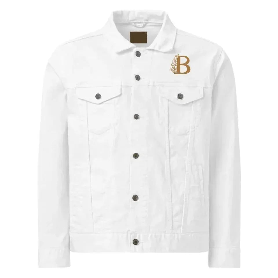 Custom Embroidered Autumn Leaf Initial Jacket - ART-JKT269 - ARTFULANE