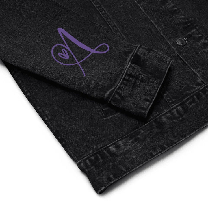 Jacke mit individuell besticktem Curly-Initial-Print