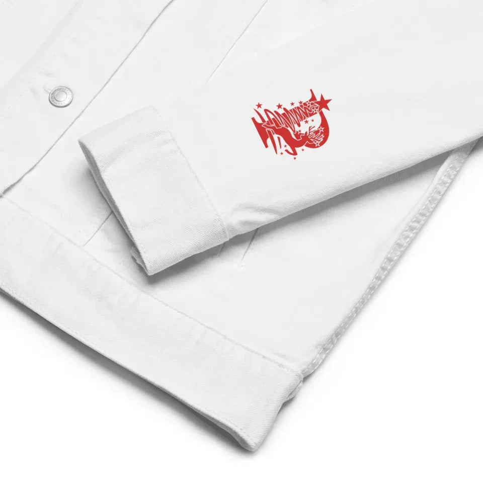 Chaqueta navideña con inicial de reno bordada personalizada