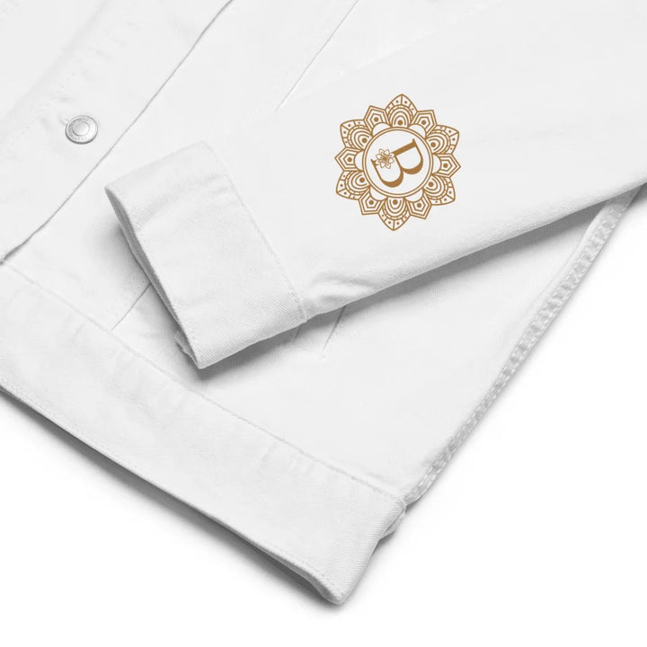 Benutzerdefinierte bestickte elegante Mandala Initial Jacke
