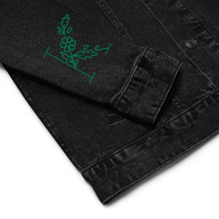 Chaqueta de jardín con margaritas bordadas personalizadas