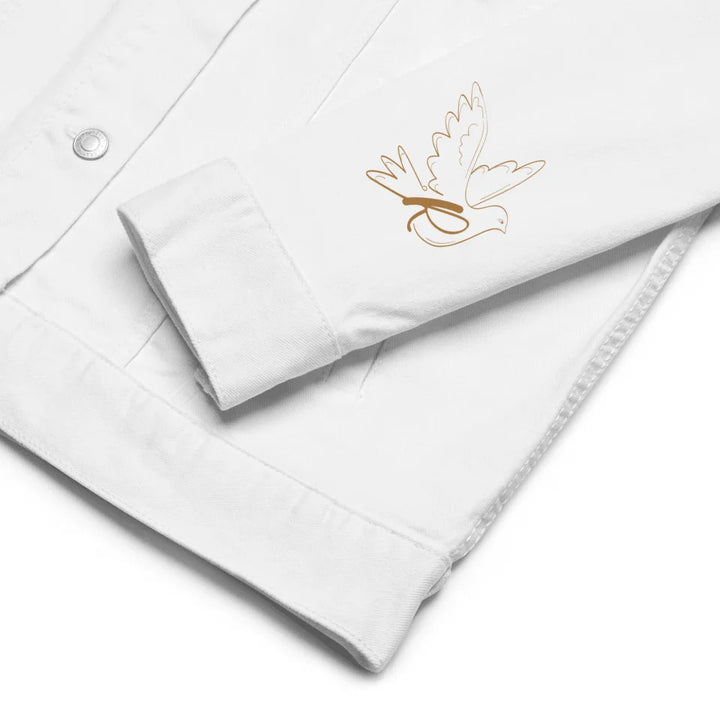 Chaqueta personalizada con inicial de paloma bordada