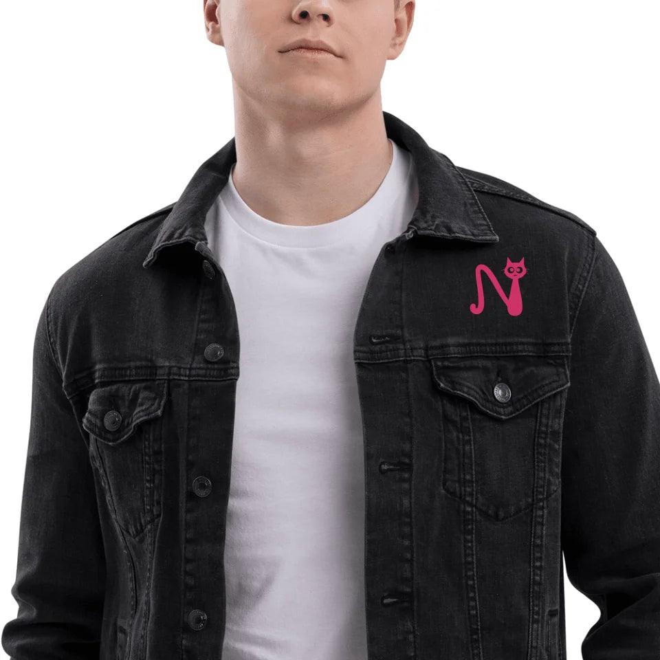 Custom Embroidered Cat Initial Jacket
