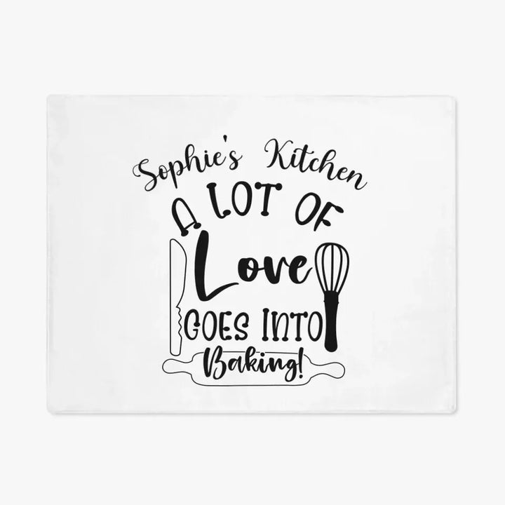 Custom Baking Quote Kitchen Linens - ART-KLN471