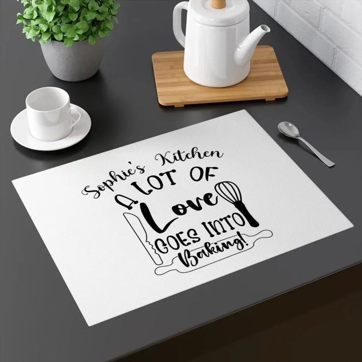 Custom Baking Quote Kitchen Linens - ART-KLN471