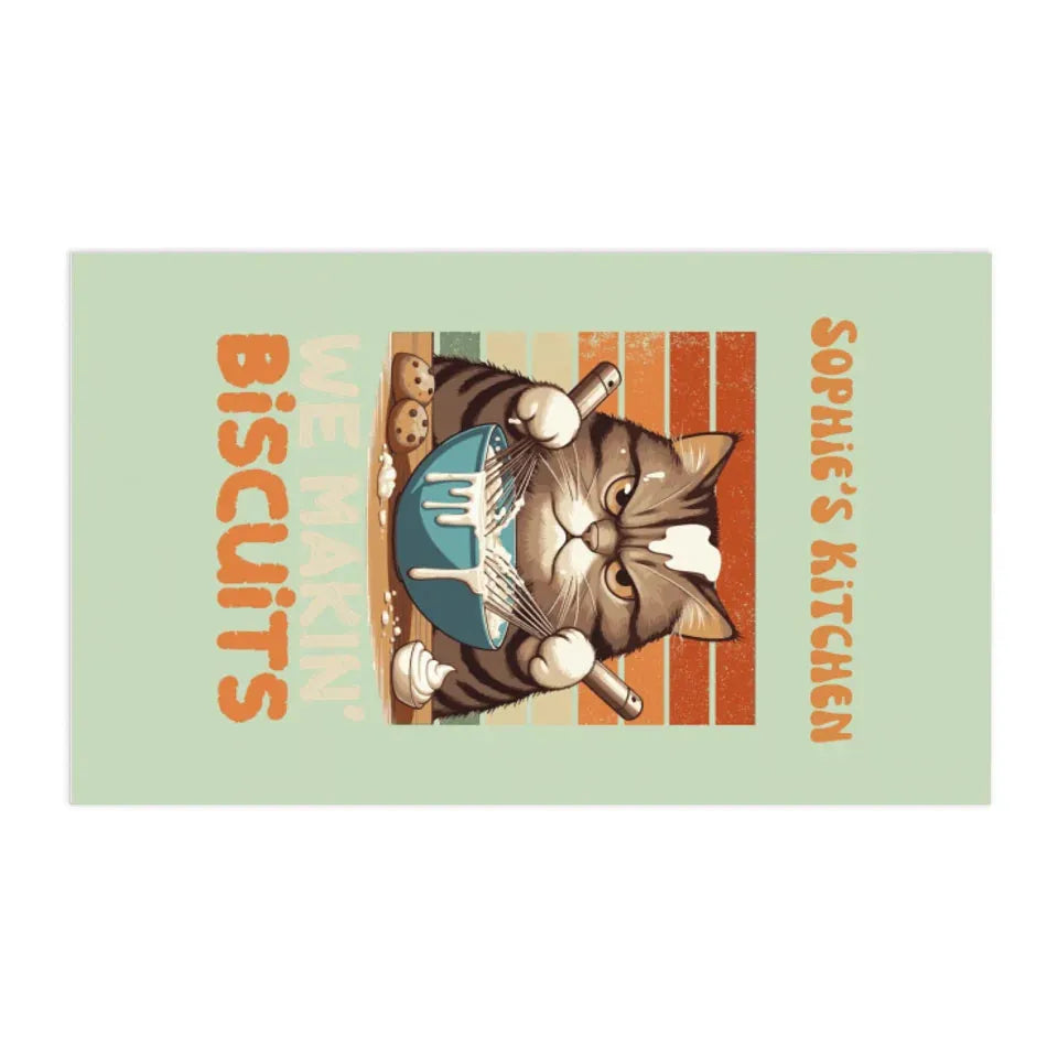 Custom Retro Graphic Kitchen Linens – ART-KLN473