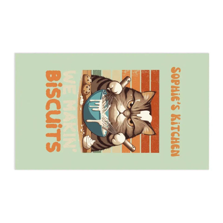 Custom Retro Graphic Kitchen Linens – ART-KLN473