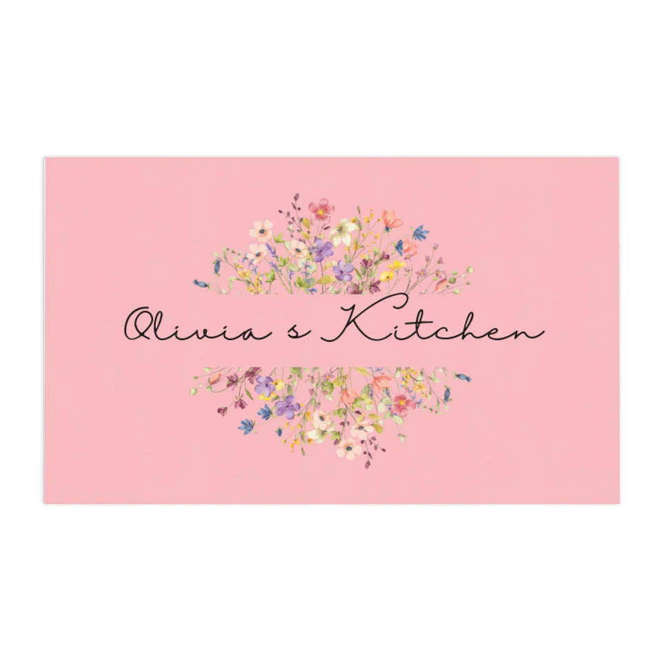 Mantelería de cocina con monograma floral personalizado - ART-KLN475