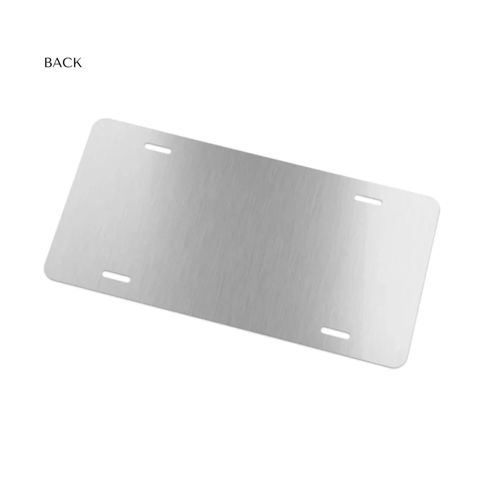 LICENSE PLATE DECORATIVE Back