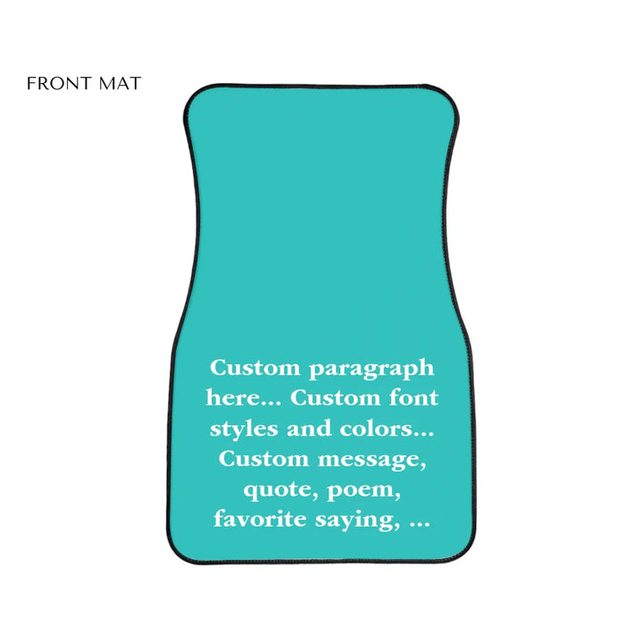 Car Floor Mats Front Flat