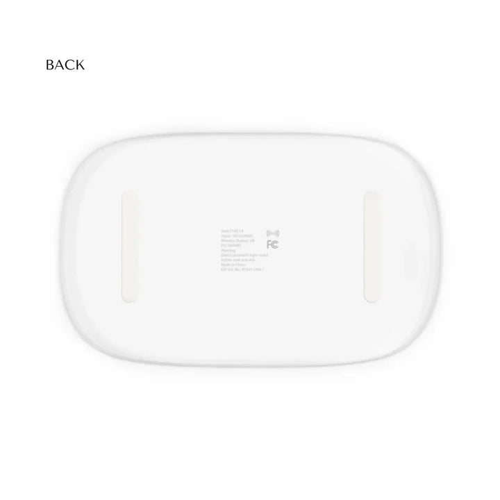 UV PHONE SANITIZER & WIRELESS CHARGING PAD Back