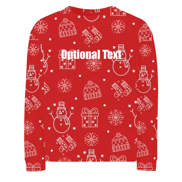 Custom Red Christmas Sweatshirt & Hoodie - ART-SWH328