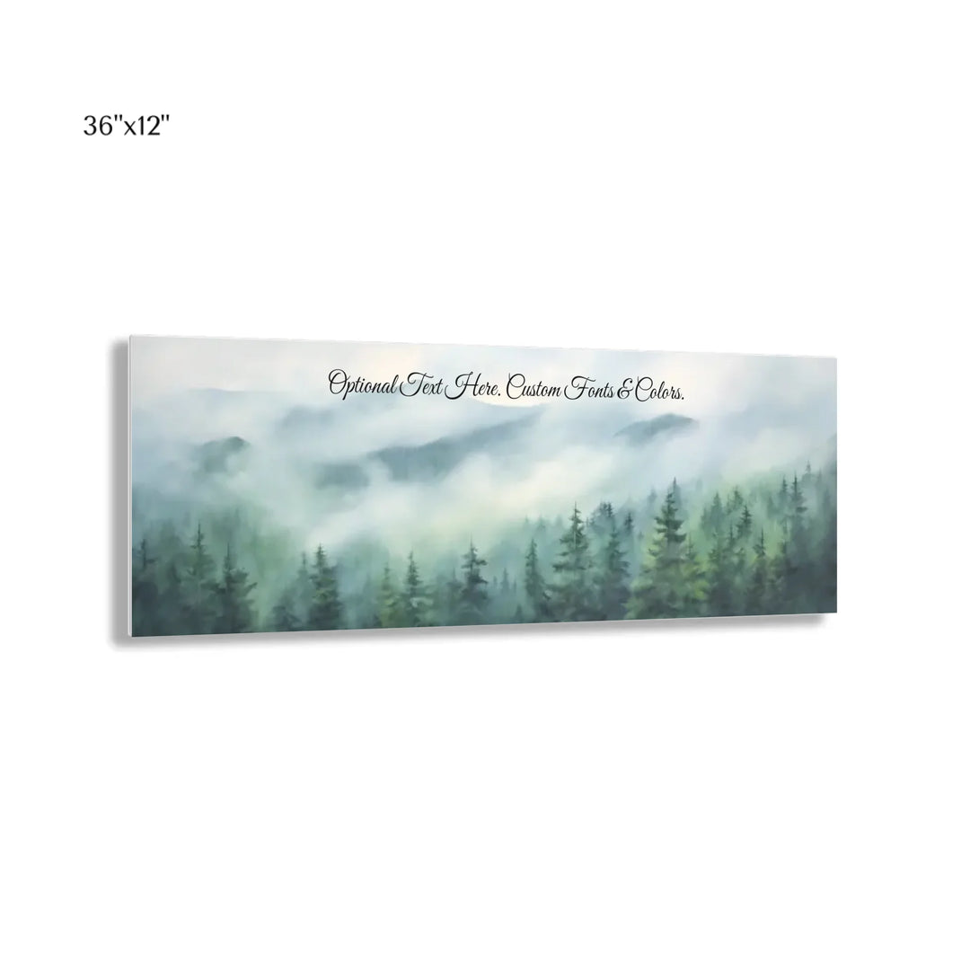 36x12 acrylic floating print