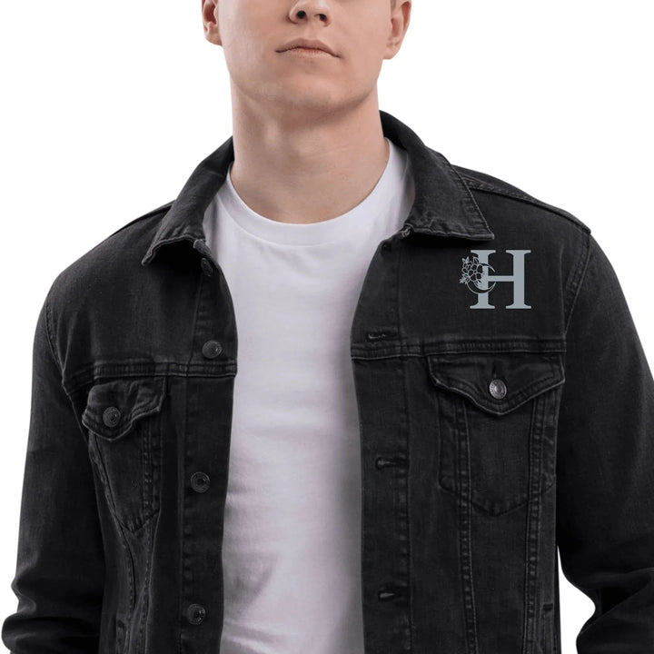 Custom Embroidered Moon Initial Jacket - ART-JKT280