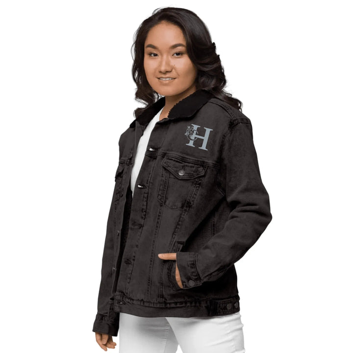 Custom Embroidered Moon Initial Jacket - ART-JKT280