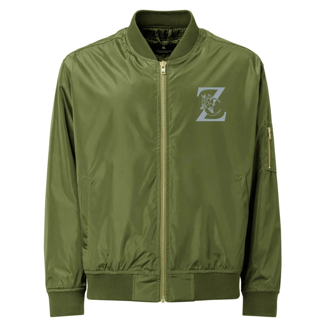 Custom Embroidered Moon Initial Jacket - ART-JKT280