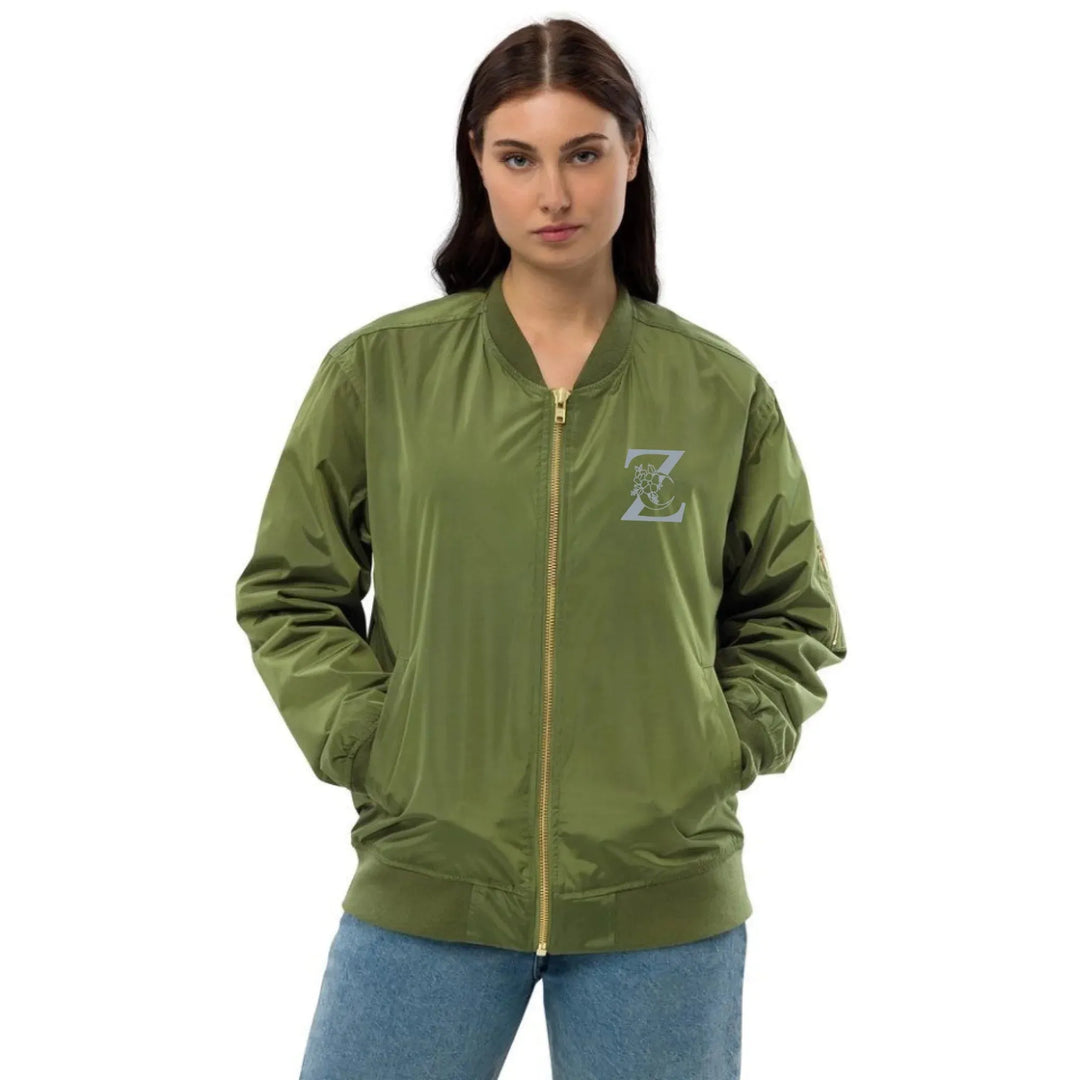 Custom Embroidered Moon Initial Jacket - ART-JKT280