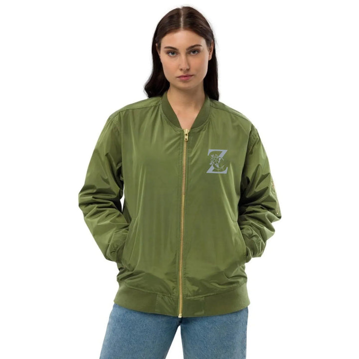 Custom Embroidered Moon Initial Jacket - ART-JKT280